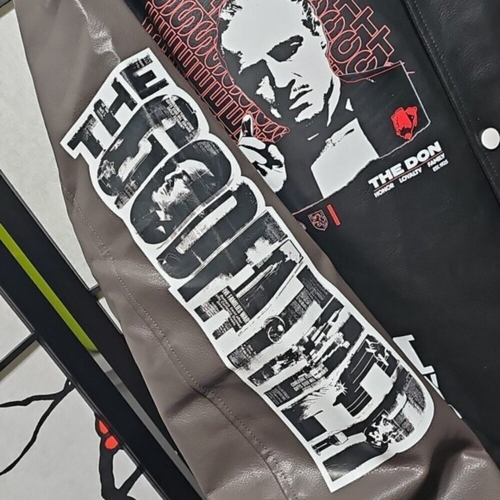 The Godfather x Members Only Bomber Varsity Jacket Size XL New - Picture 7 of 16